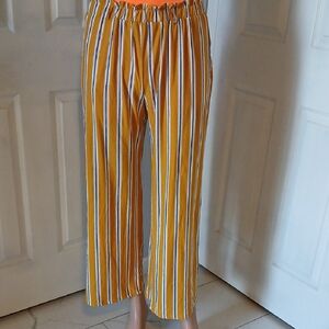 Monteau Yellow and White Striped Garment